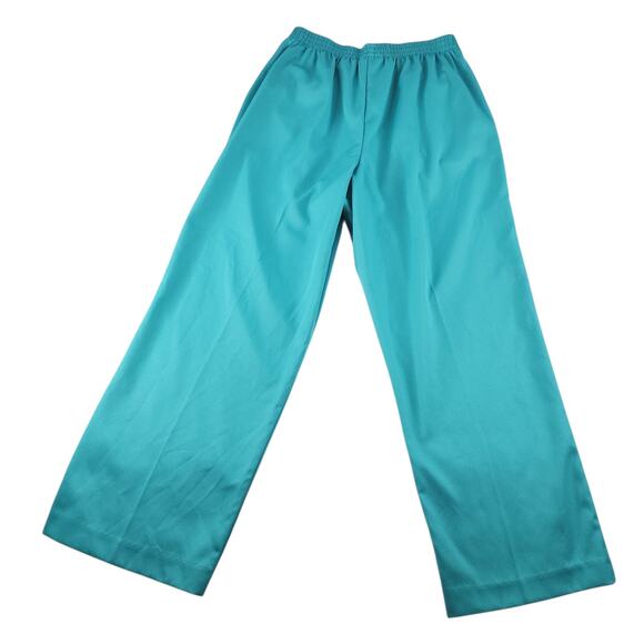 Alfred Dunner Pants Womens 12P Petite Lot of 3 Gray Turquoise Sky Blue Pull On - Picture 5 of 16